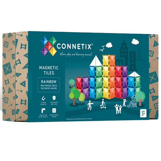 Connetix Tiles Rainbow 18 Delige Rechthoek Pack