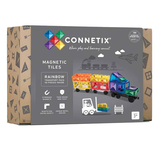 Connetix Tiles Rainbow 50 Delige Transport Pack