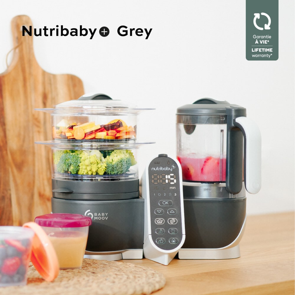 Babymoov Nutribaby Multifunctional Food Processor - Industrial Gray