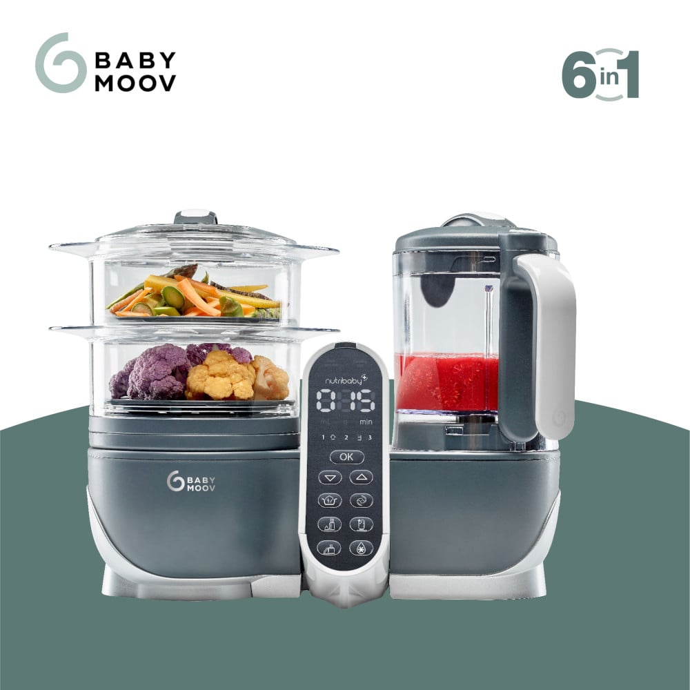 Babymoov Nutribaby Multifunctional Food Processor - Industrial Gray