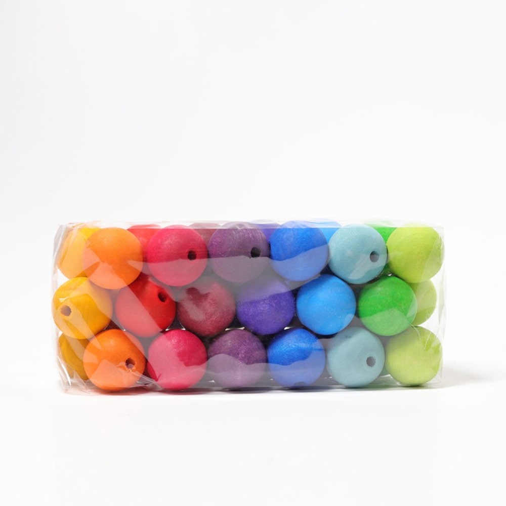 Grimms 36 Large Beads Rainbow