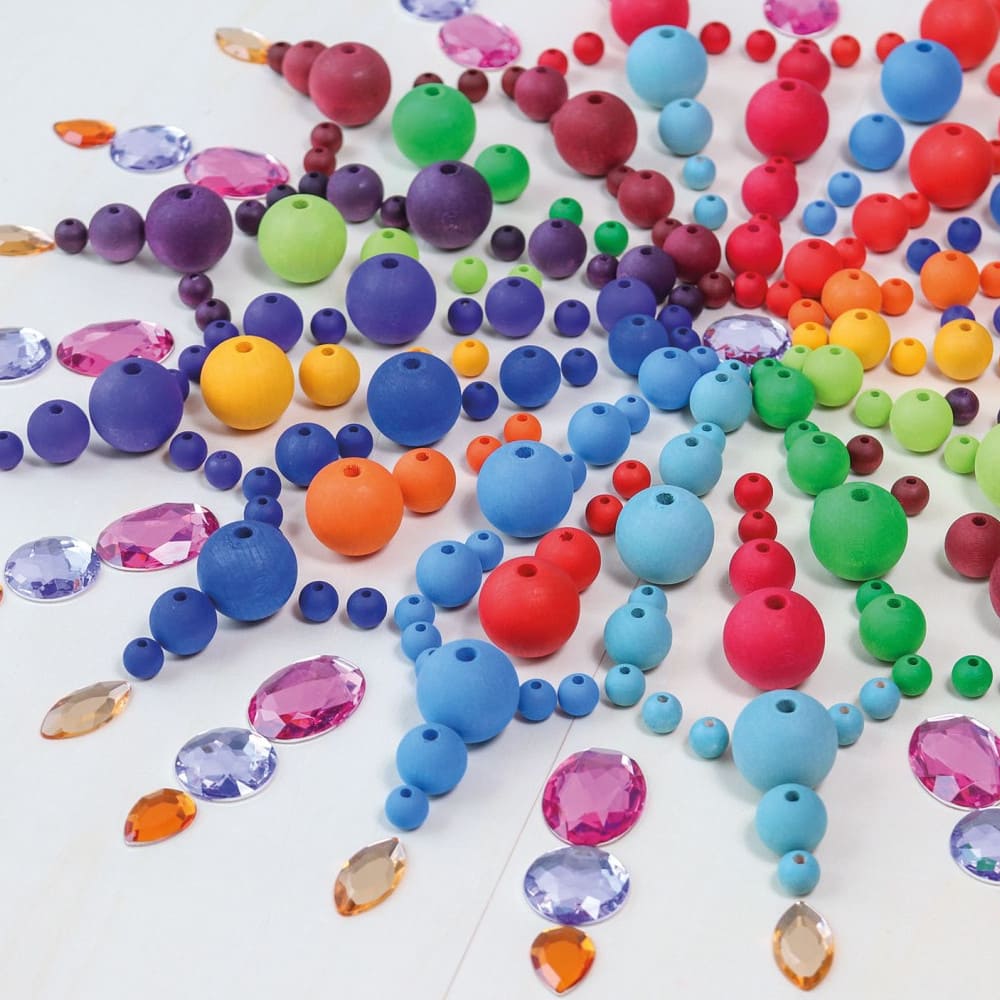 Grimms 36 Large Beads Rainbow