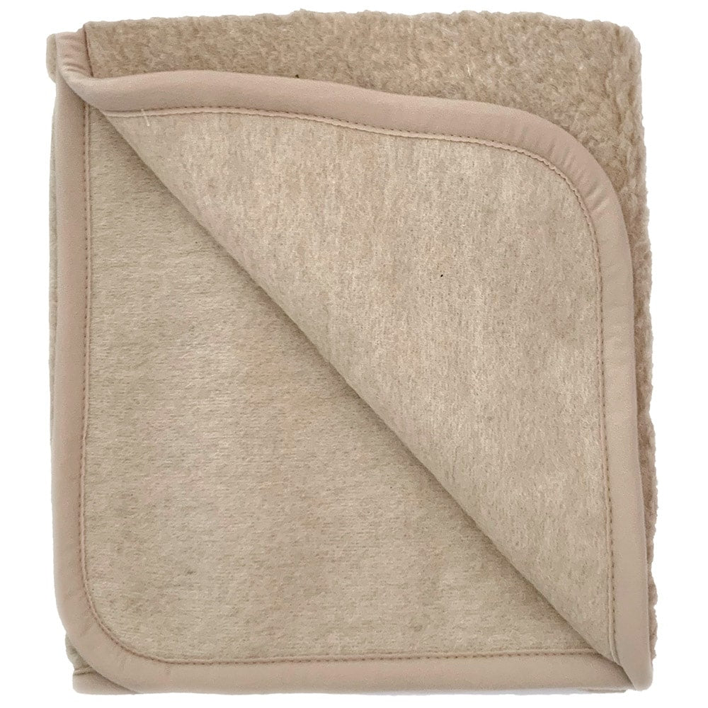 Alwero Wool Blanket Thumbled 100x140cm - Beige