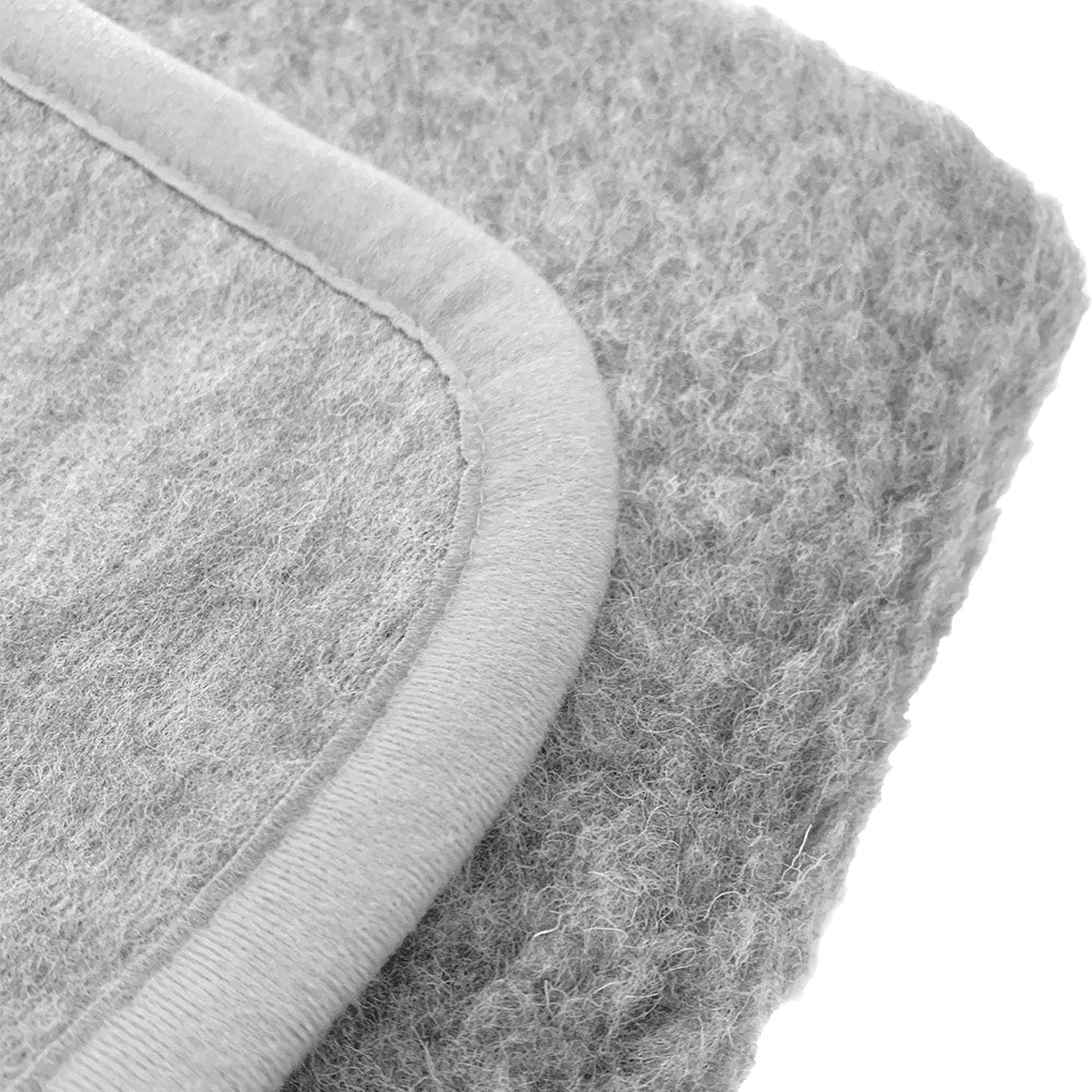 Alwero Woolen Blanket Thumbled 100x140cm - Light Gray