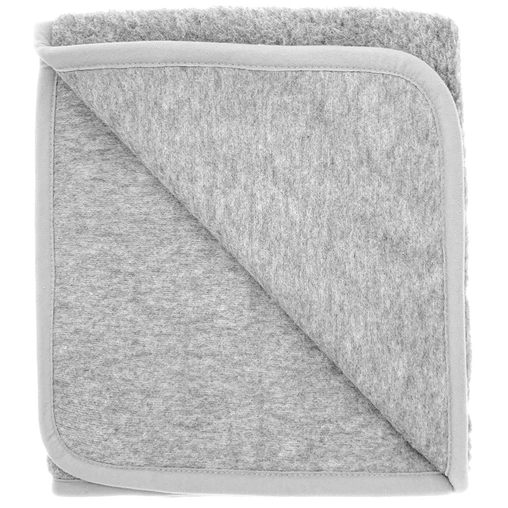 Alwero Woolen Blanket Thumbled 100x140cm - Light Gray