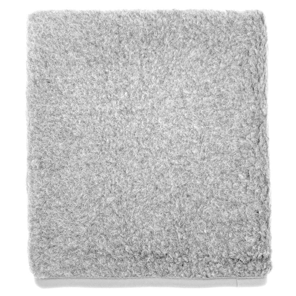 Alwero Woolen Blanket Thumbled 100x140cm - Light Gray