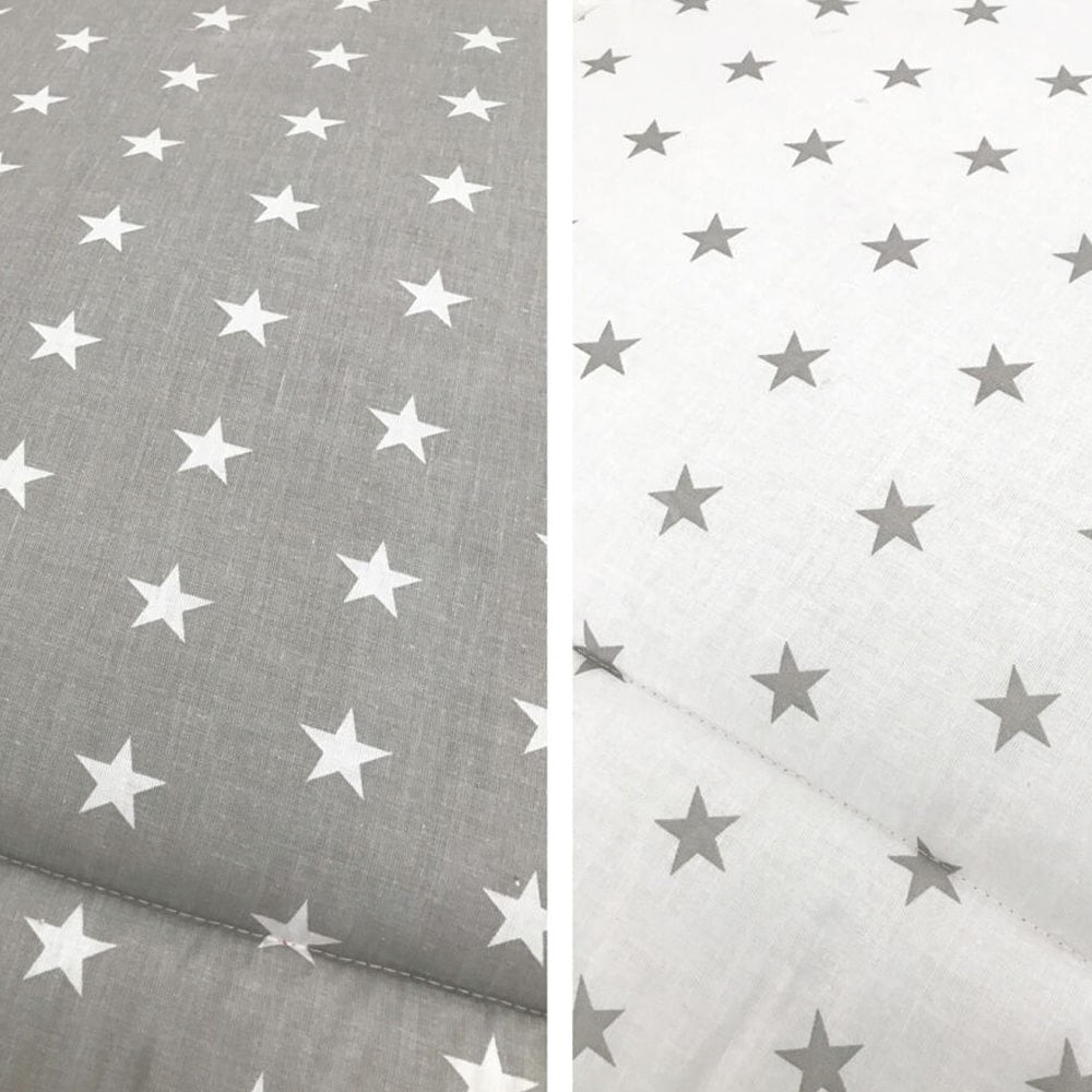 Bopita Boxkleed Stars Grijs/Wit