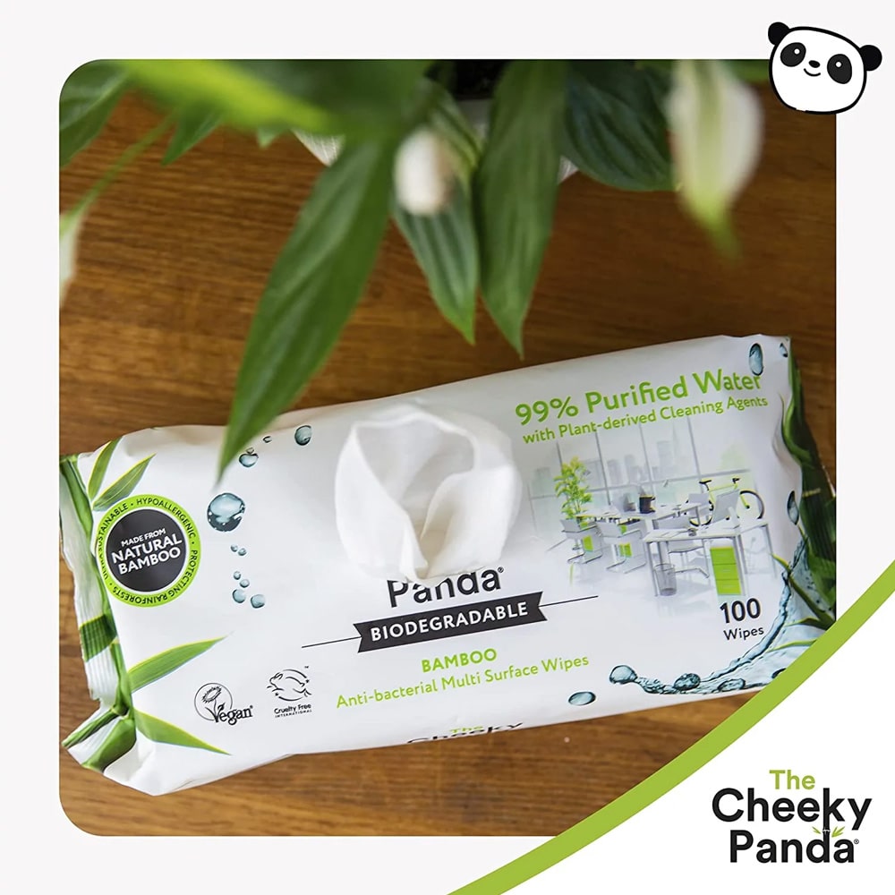 Cheeky Panda Antibacterial Cleaning Wipes 100 pcs