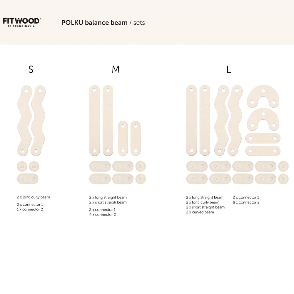 Fitwood Balance Beams Polku Size L