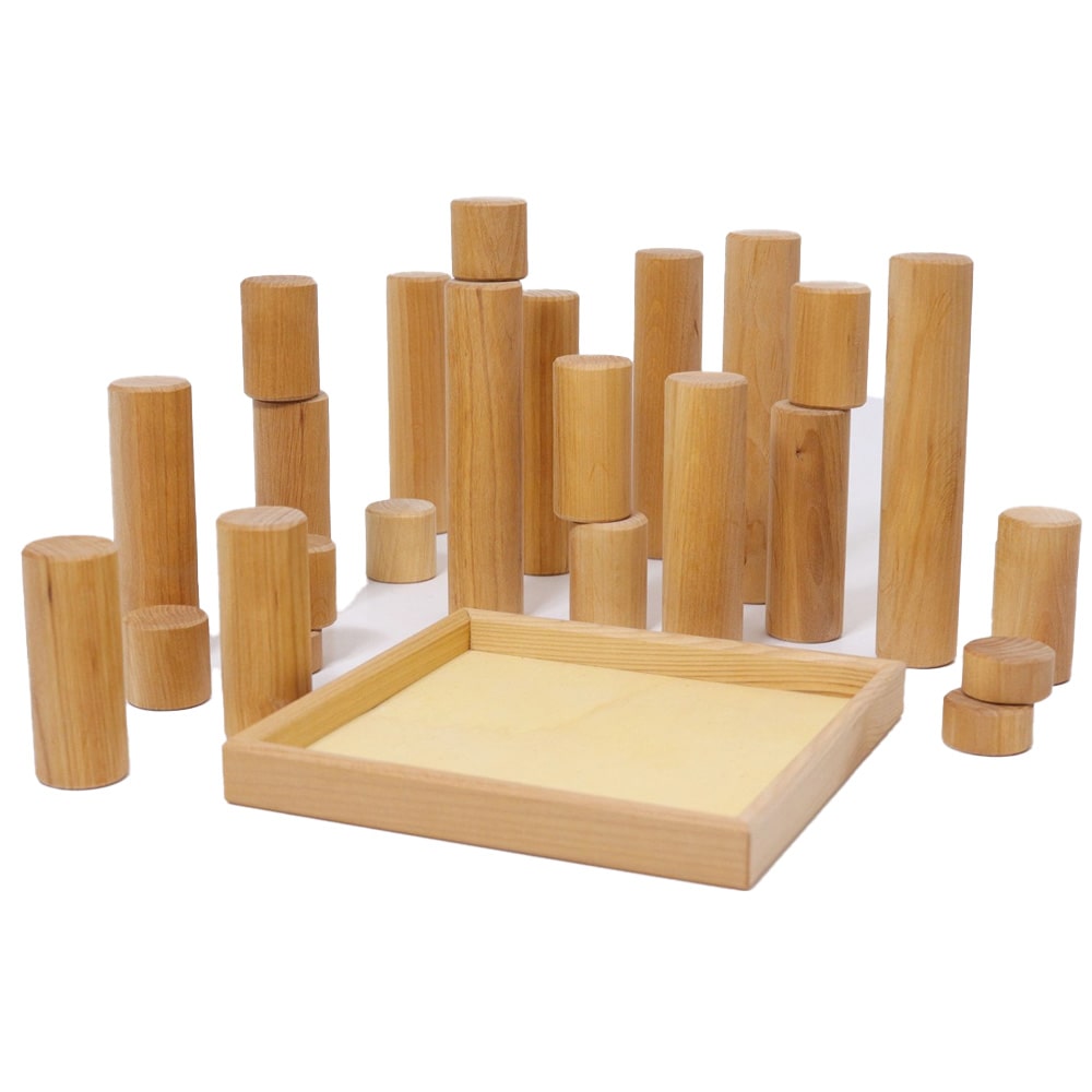 Grimms Building Blocks Cylinders Large Natural