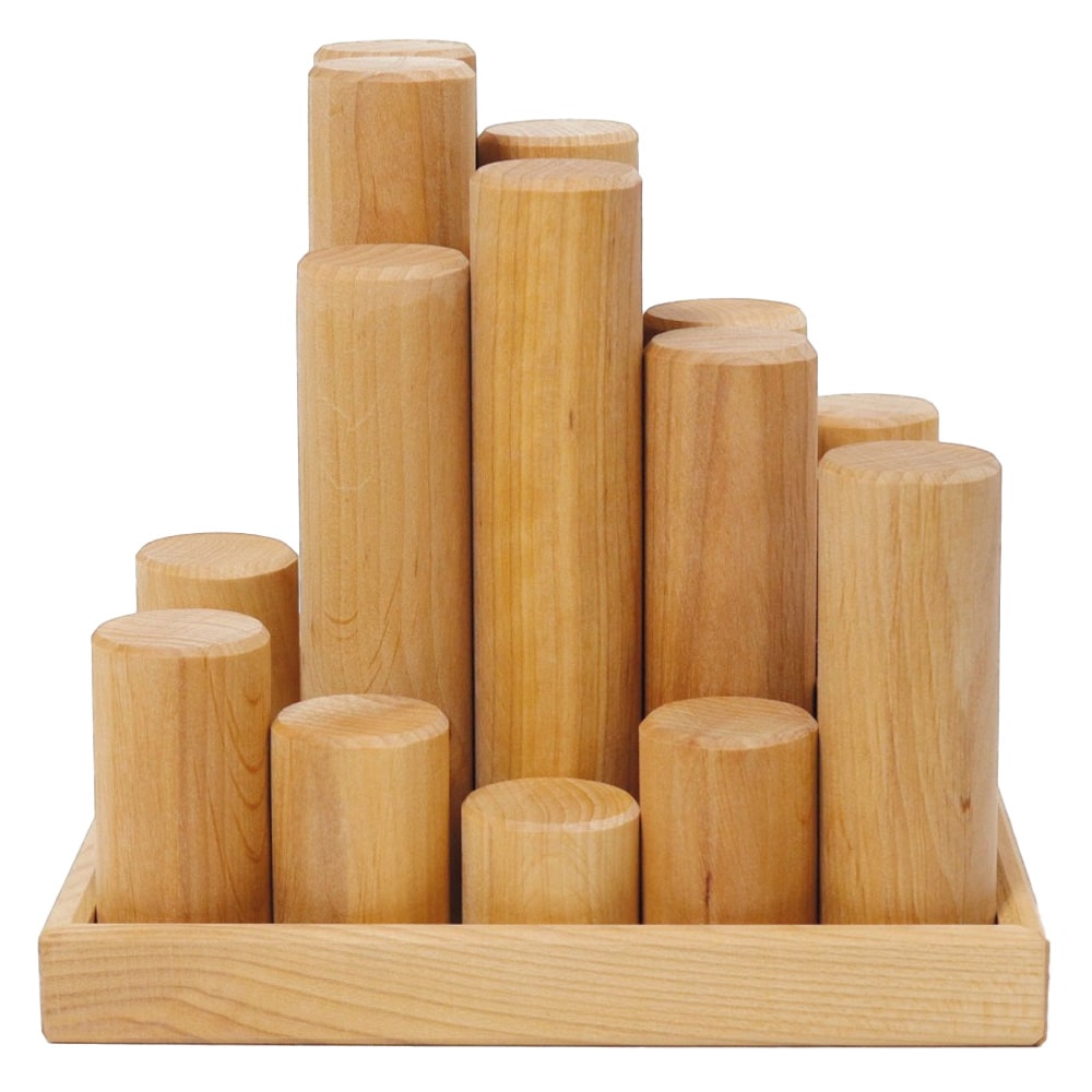 Grimms Building Blocks Cylinders Large Natural