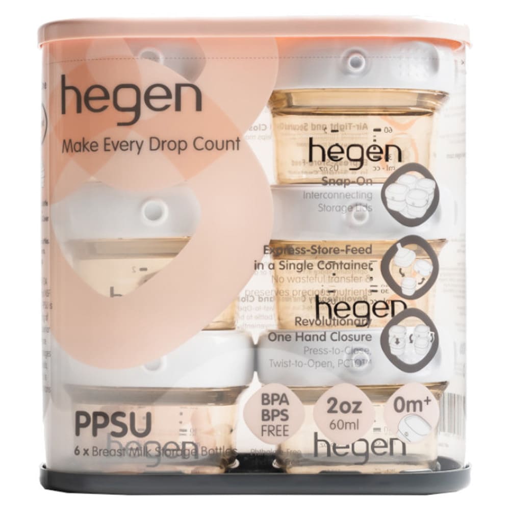 Hegen Opslagbakjes 60ml 6 Stuks