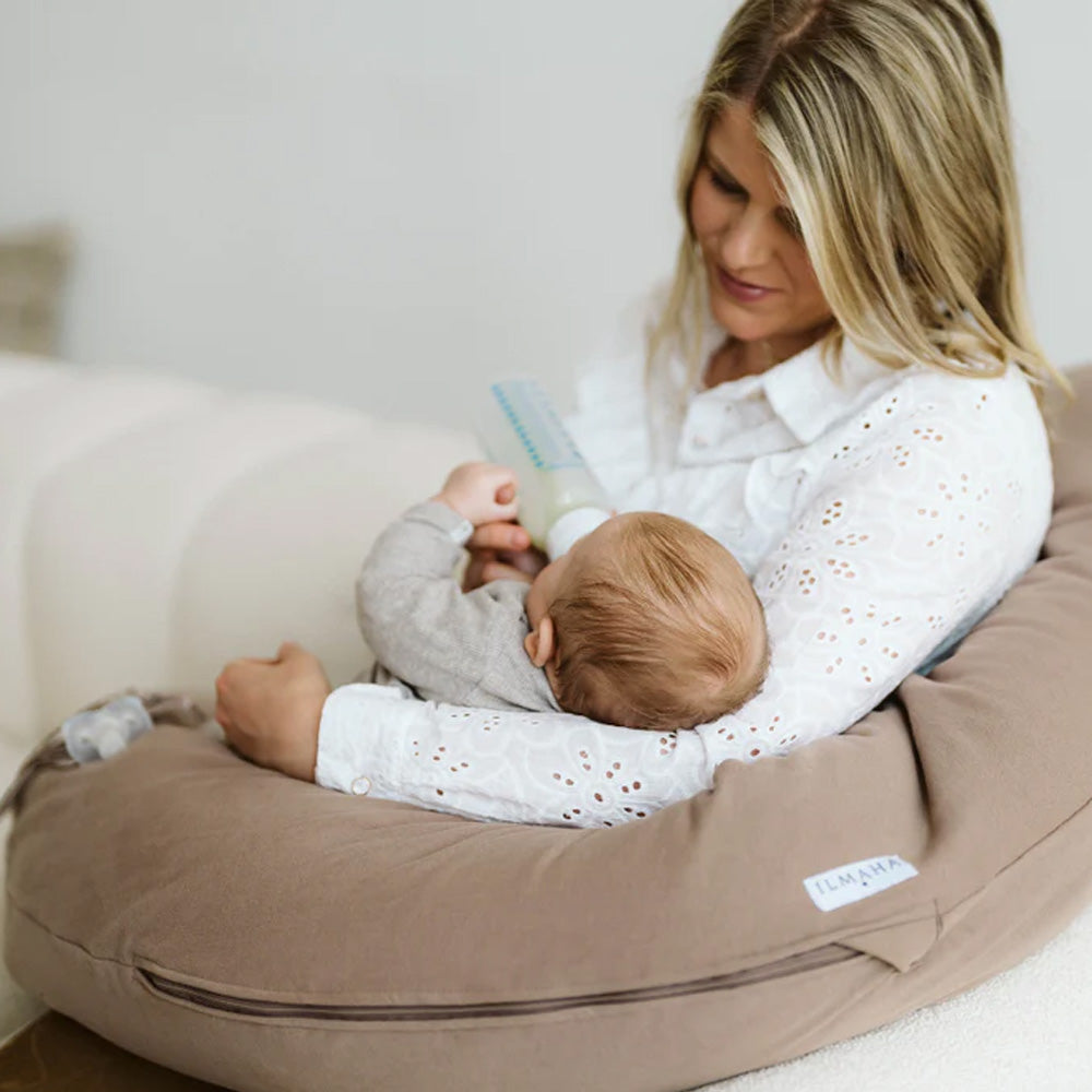 Ilmaha Nursing Pillow Soft Sweat - Taupe