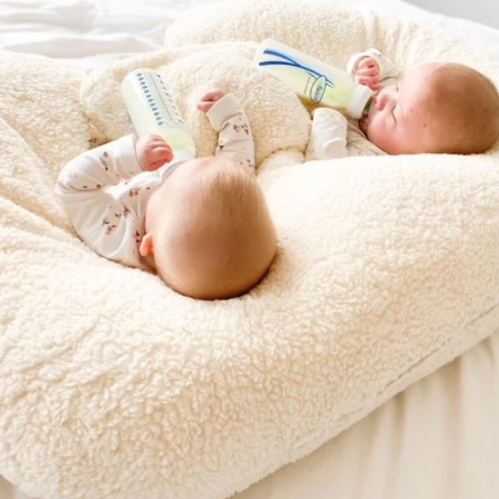 Ilmaha Nursing Pillow Twins Teddy - Ecru