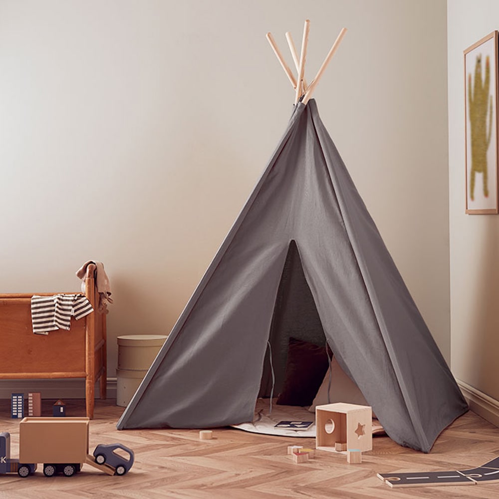 Kids Concept Tipi Tent Gray