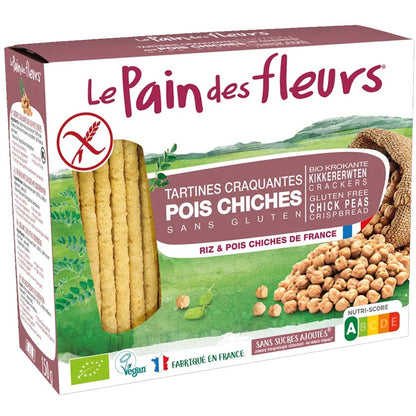 Le Pain Des Fleurs Krokante Bio Crackers met Kikkererwten