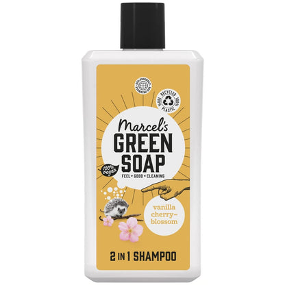 Marcels Green Soap 2in1 Shampoo 500ml Vanille en Kersenbloesem
