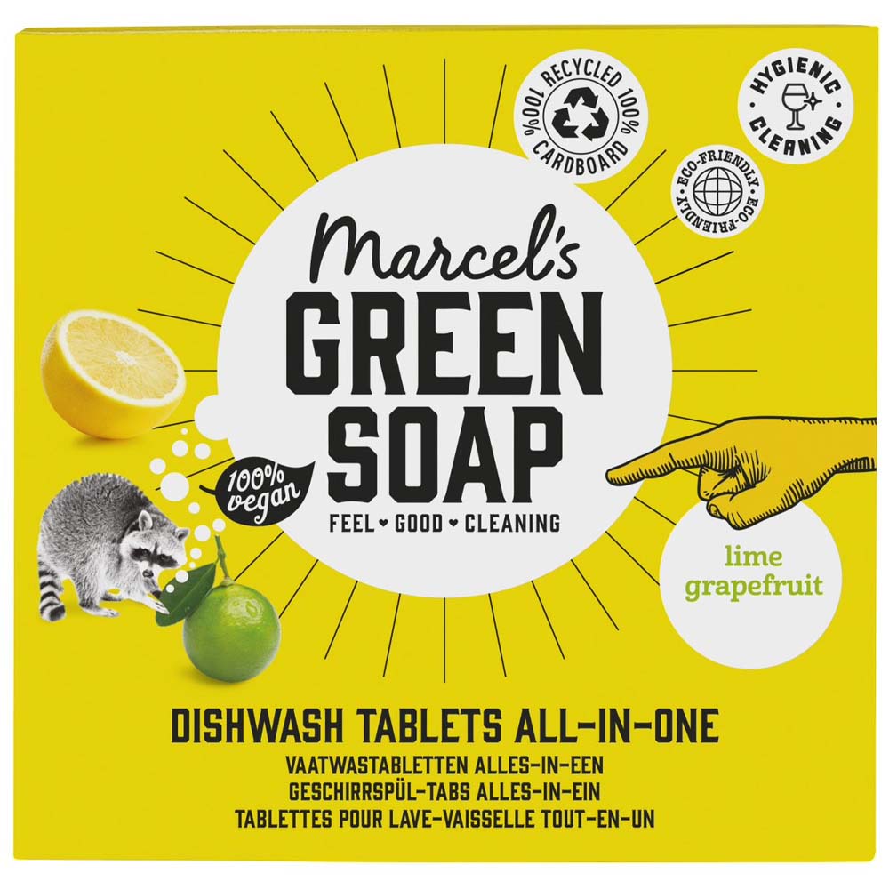 Marcels Green Soap Vaatwastabletten Grapefruit en Limoen 24 stuks