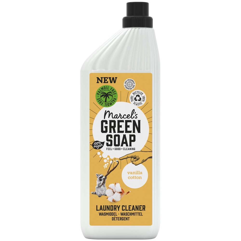 Marcels Green Soap Wasmiddel 1000ml Vanille en Katoen