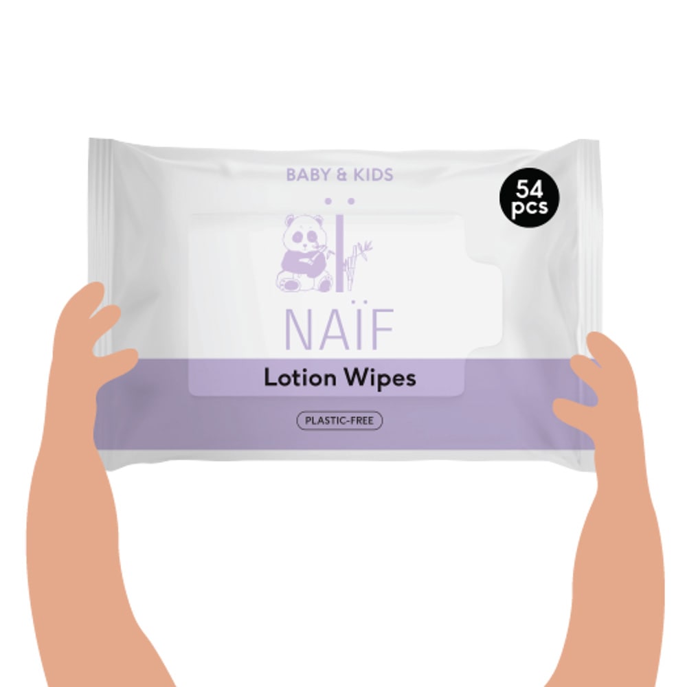 Naif Lotion Baby Wipes Single Pack 54pcs