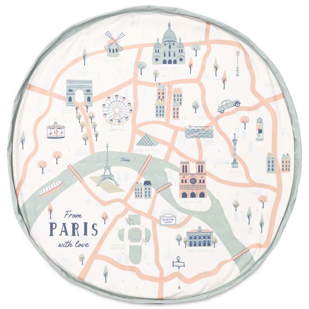 Play and Go Storage Bag - Playmat Paris Map