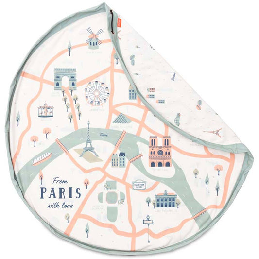 Play and Go Opbergzak - Speelmat Paris Map