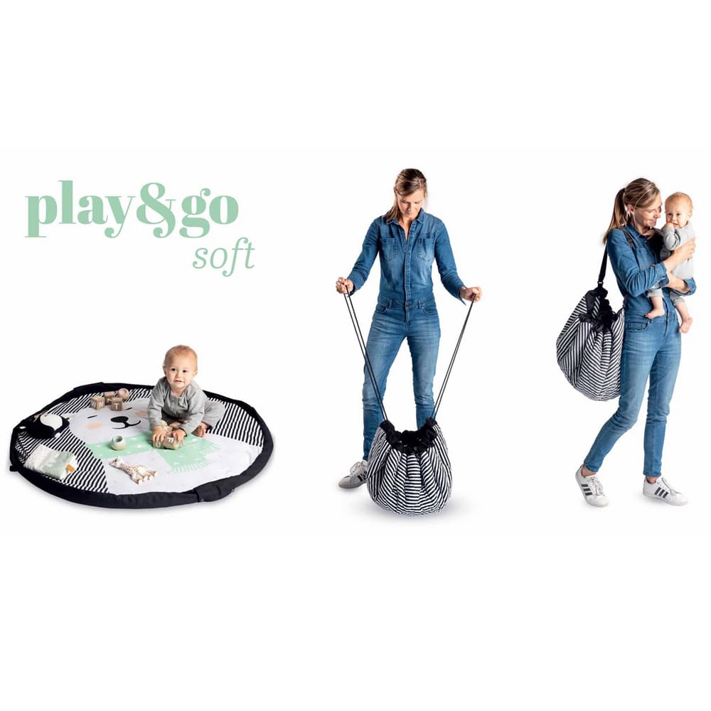 Play and Go Opbergzak - Speelmat Soft Ijsbeer Baby