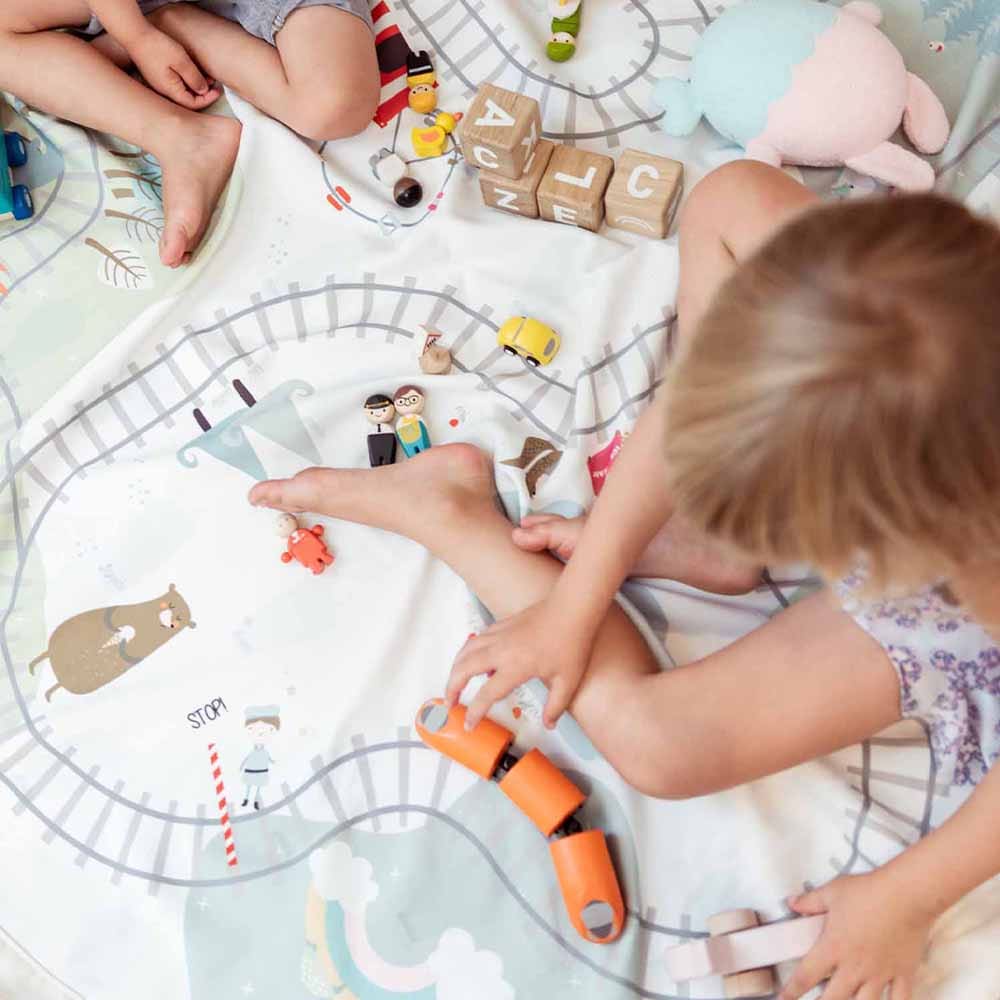 Play and Go Storage Bag - Playmat Trainmap Bears