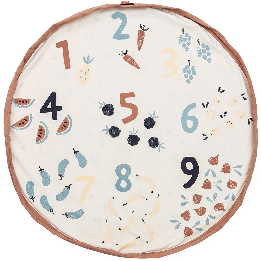 Play and GO Opbergzak - Speelmat Veggie Numbers