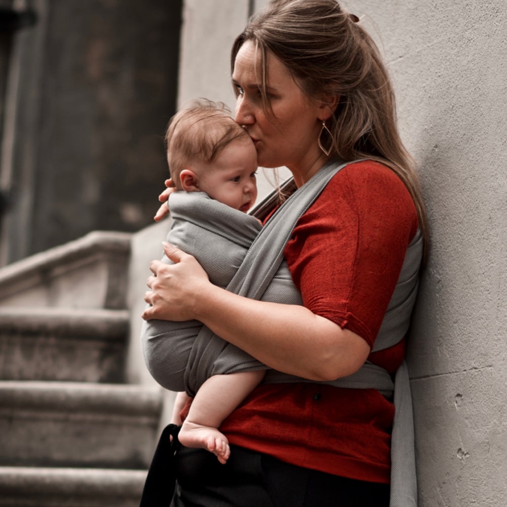 Pure Baby Love Woven Baby Carrier Organic Size 6 - Dark Grey 