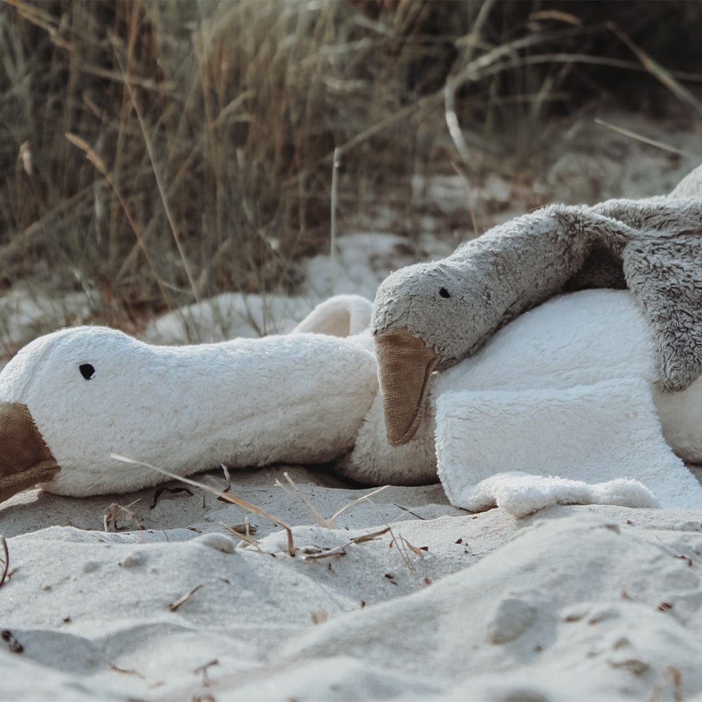 Senger Naturwelt Knuffel Met Warmtekussen Gans - Groot - Wit