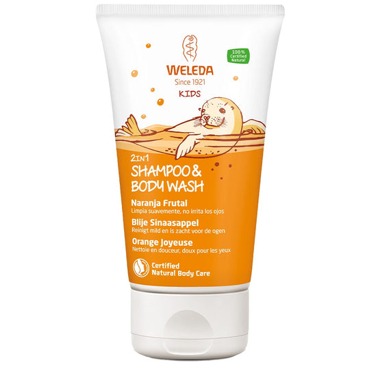 Weleda 2-in-1 Kids Shampoo & Body Sinaasappel 150ml