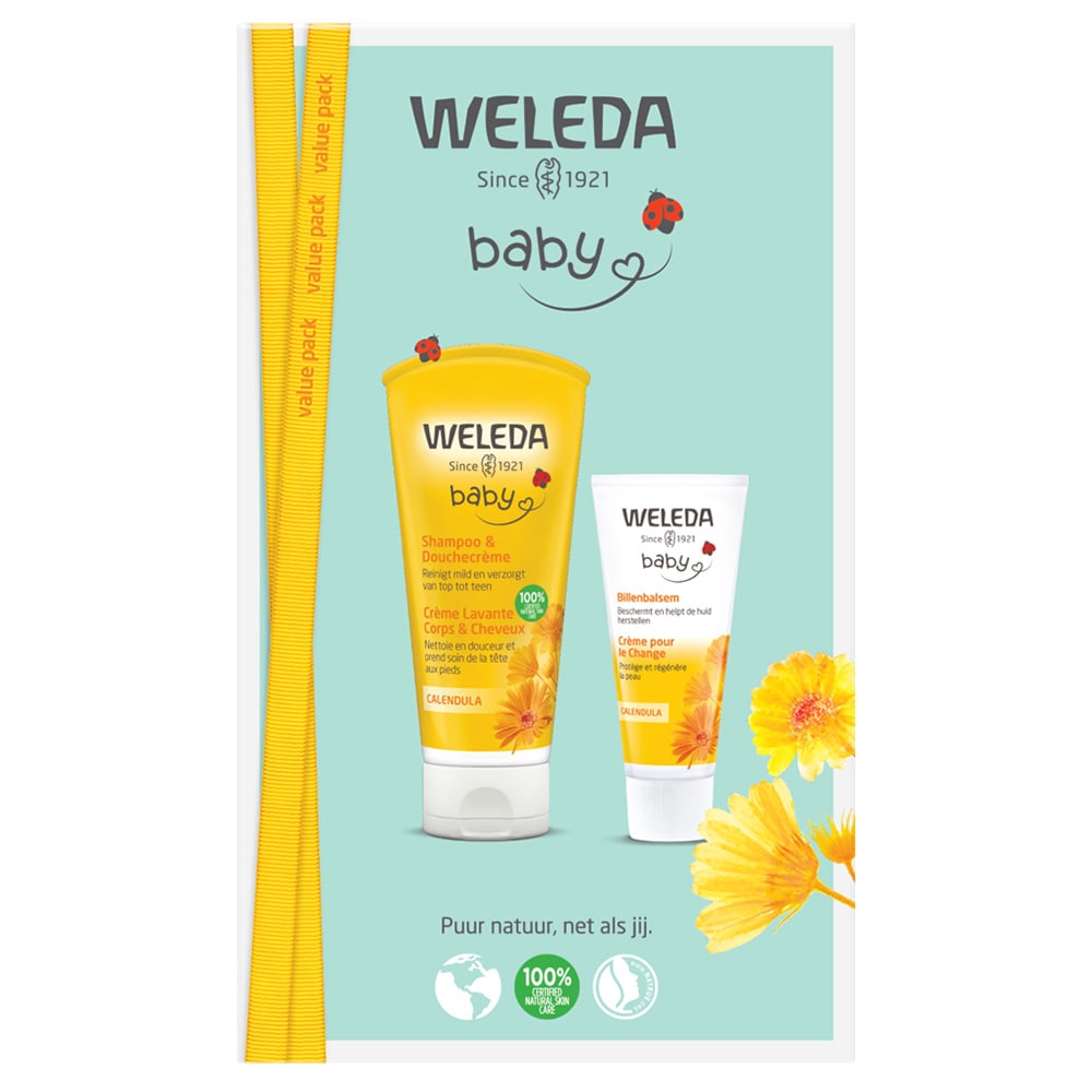 Weleda Voordeelset Babyshampoo & Douchecrème en Billenbalsem