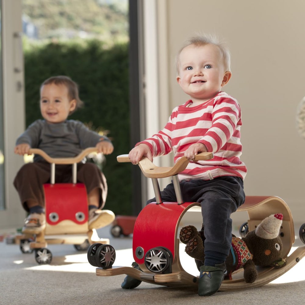 Wishbone Flip Balance Bike - Red