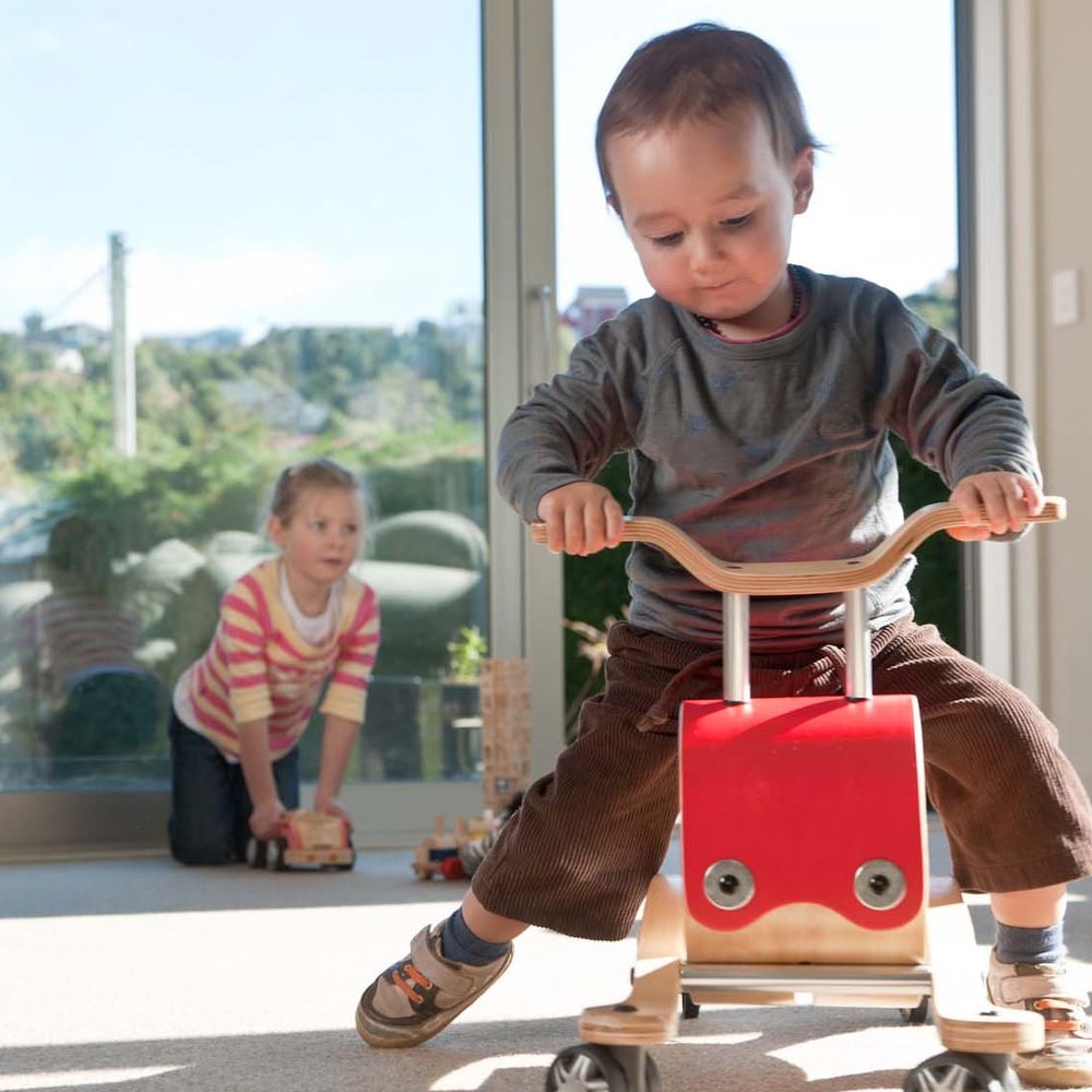 Wishbone Flip Balance Bike - Red