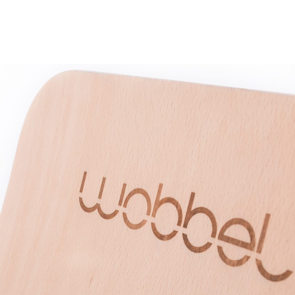 Wobbel Starter Clear Lacquered with Felt Baby Mouse