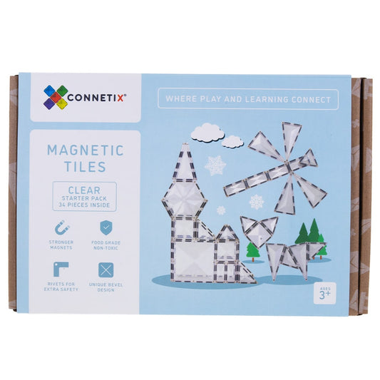 Connetix Tiles Clear Pack 34 stuks