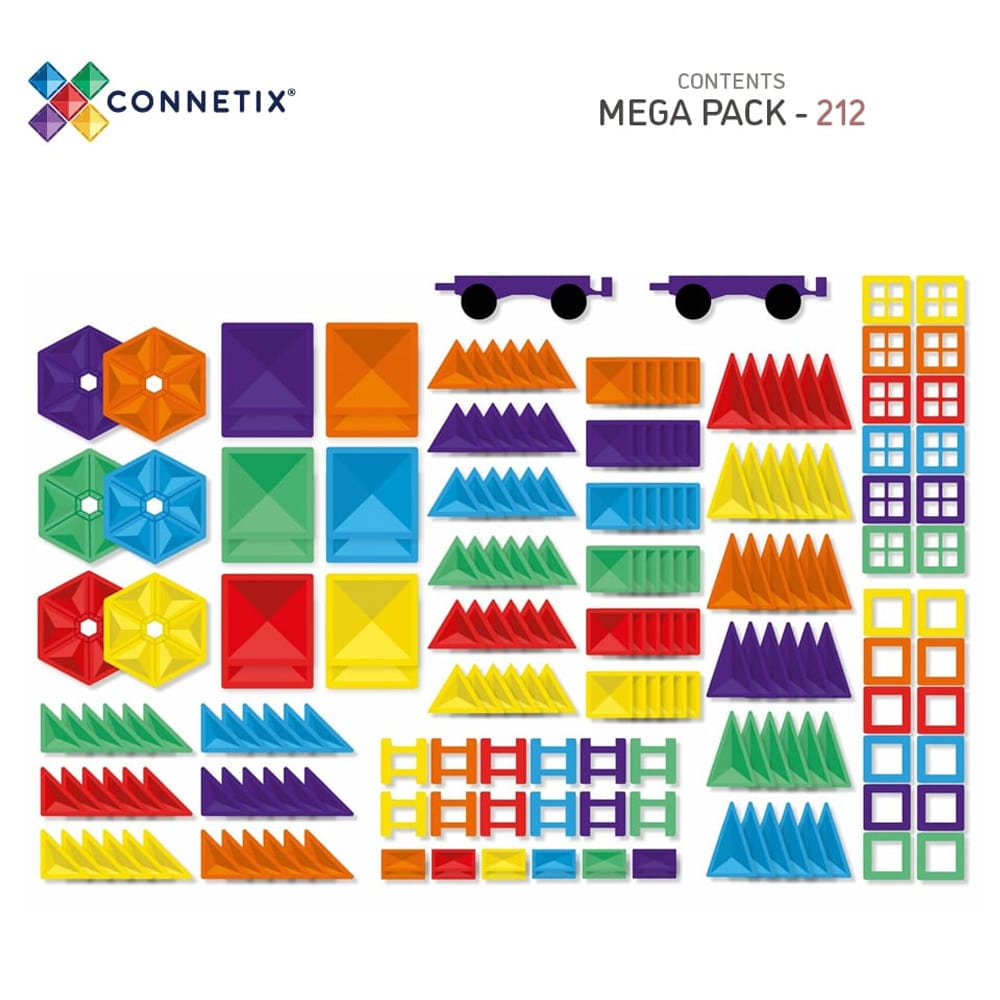 Connetix Tiles Rainbow Mega Pack 212 stuks